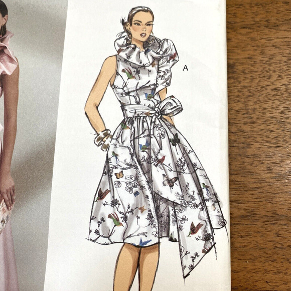 Vogue Sewing Pattern V1861 Special Occasion Dress & Sash sz 8-16 Badgley Mischka - Picture 3 of 7